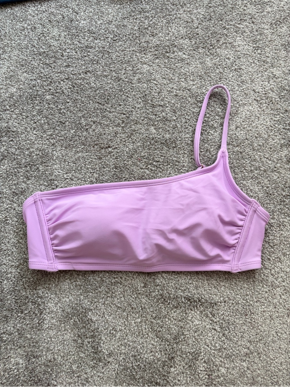 Xhilaration Pastel Lilac One-Shoulder Swim Top